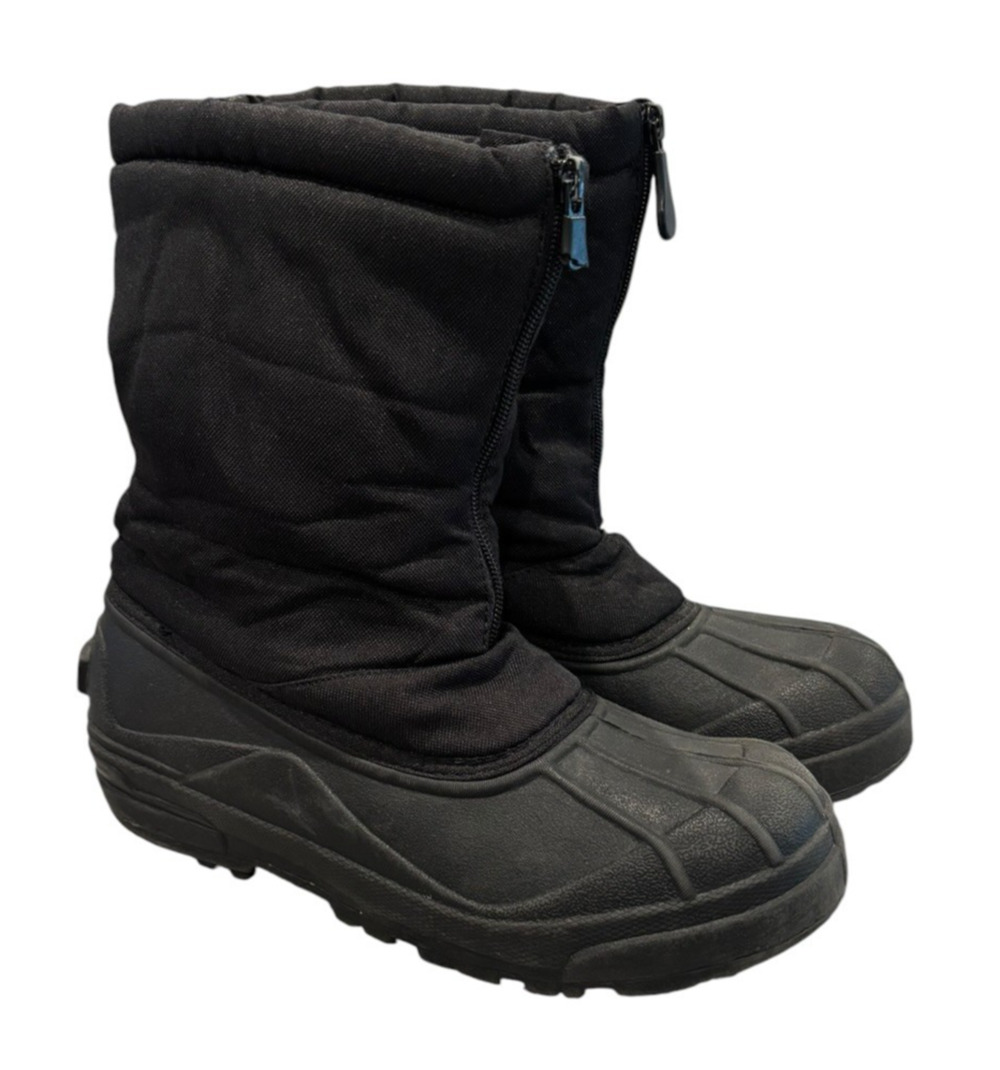 Thermolite Men’s 7 Black Insulated Winter Snow Boots Waterproof Zip Duck Boots